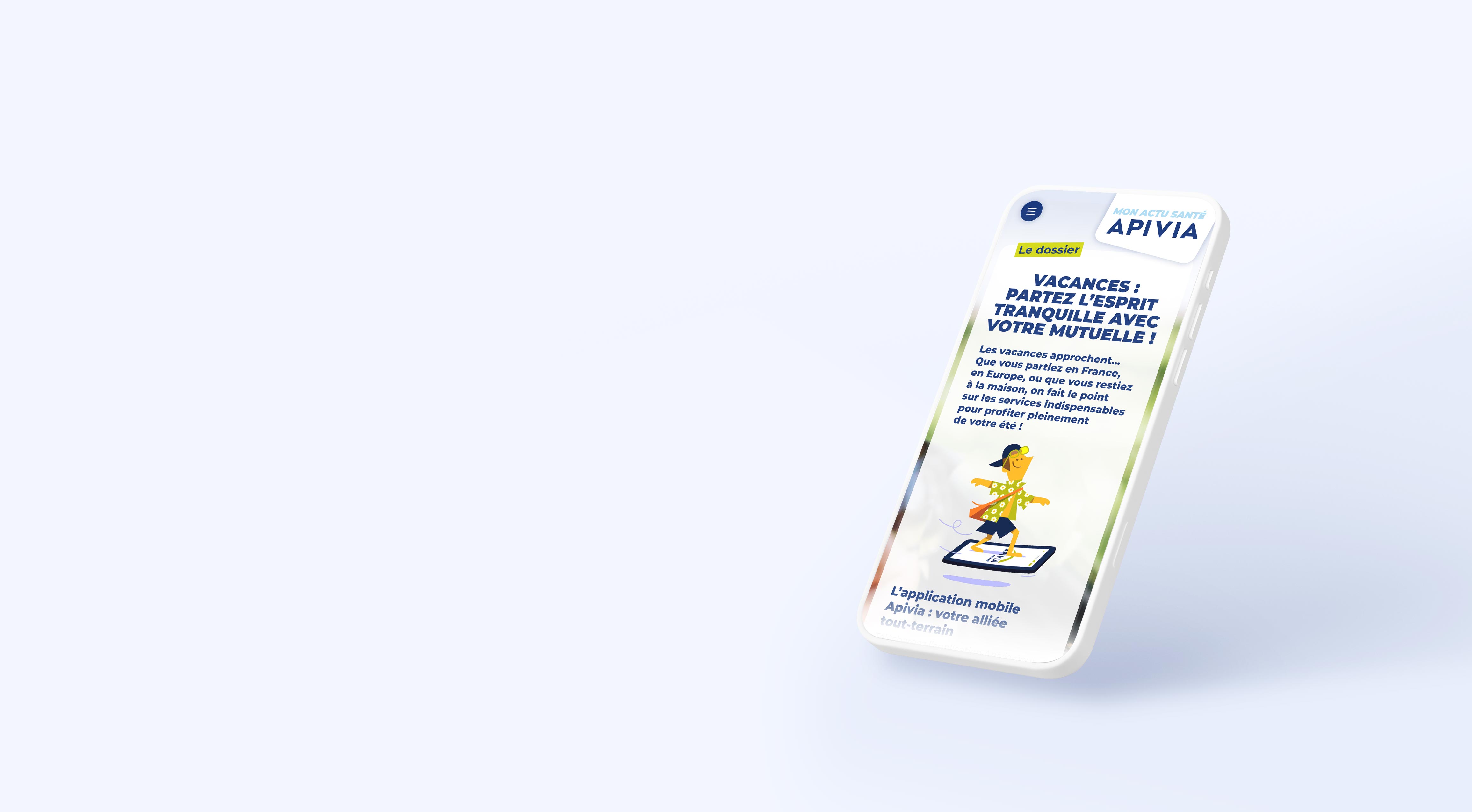 Magazine Apivia en version Mobile First sur smartphone